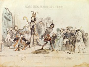 大アカデミックコンテスト、アカデミーフランセーズの風刺画 作： Grandville